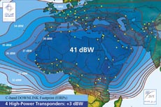 Arabsat BADR-6 C-band Downlink Beam